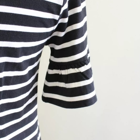 NWT J.Crew Striped Ruffle Sleeve Dress - Picture 6 of 7
